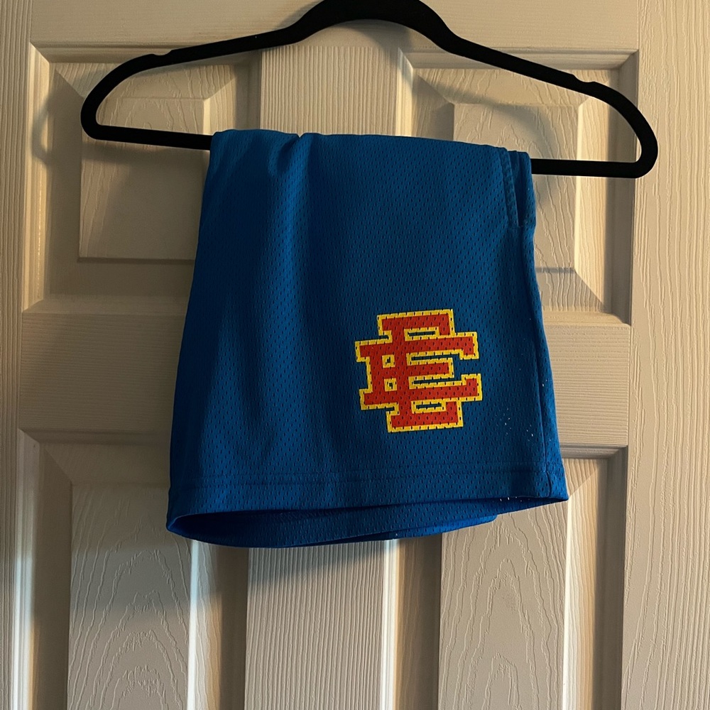 Eric Emanuel “Electric Blue” mesh shorts